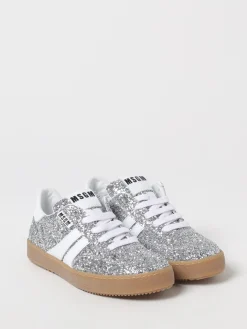 Sneakers MSGM Kids in pelle glitter