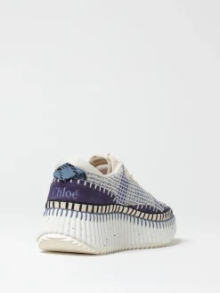 Sneakers Nama Chloè in tessuto ricamato e pelle sintetica