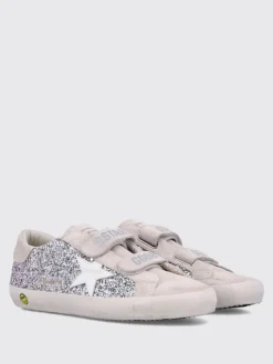 Sneakers Old School Golden Goose in camoscio e glitter