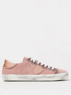 Sneakers Philippe Model Junior in camoscio used e glitter