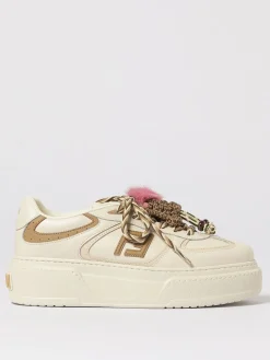 Sneakers platform Match Fendi in pelle