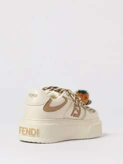 Sneakers platform Match Fendi in pelle