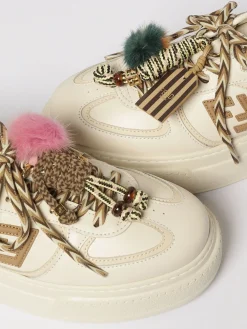 Sneakers platform Match Fendi in pelle