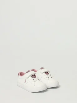 Sneakers Polo Ralph Lauren in pelle sintetica con glitter