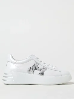 Sneakers Rebel Hogan in pelle con logo di strass
