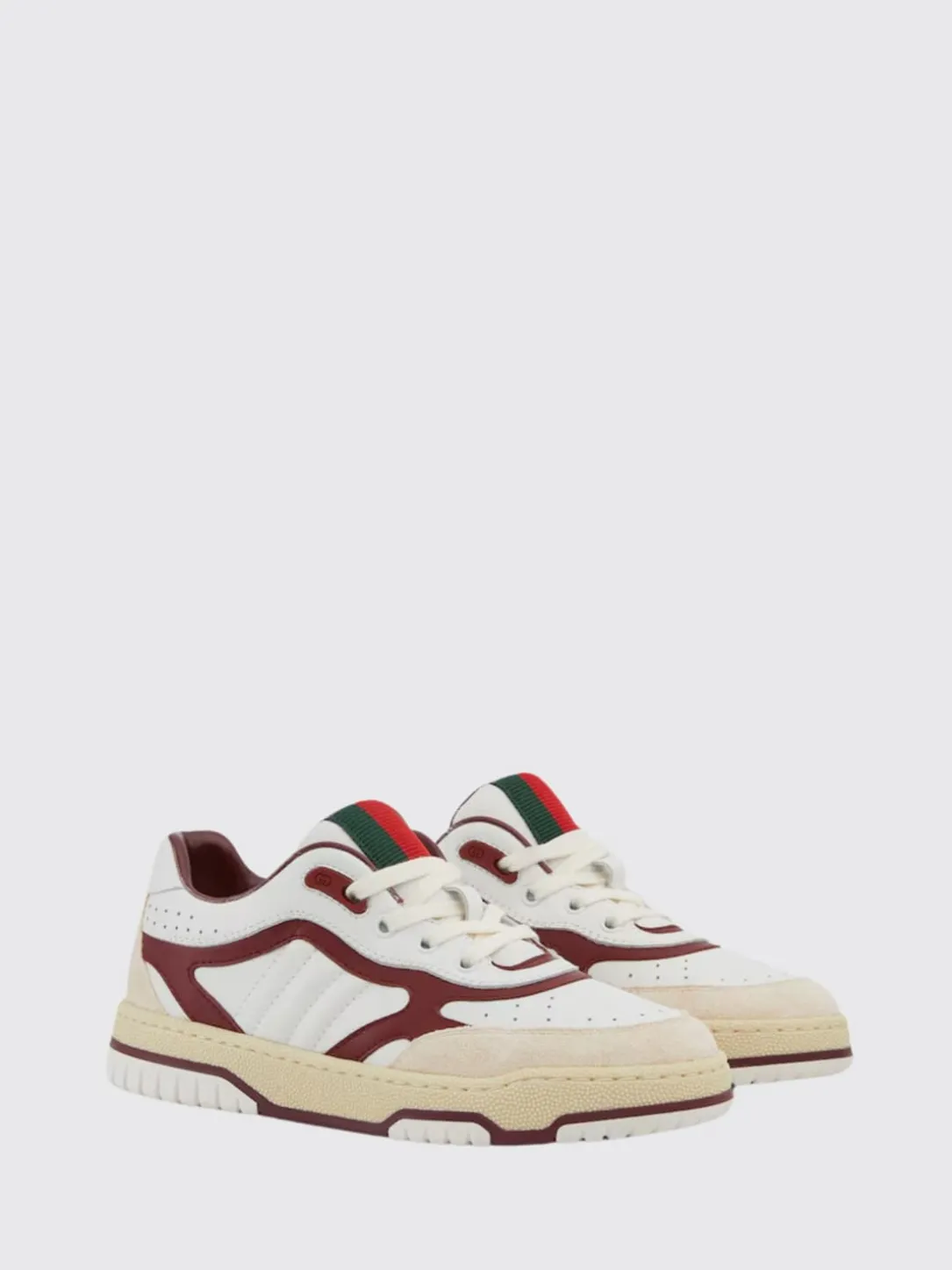 Sneakers Re-Web Gucci in pelle