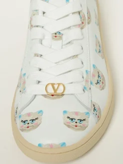 Sneakers Royco Valentino Garavani in pelle con stampa Le Chat De La Maison