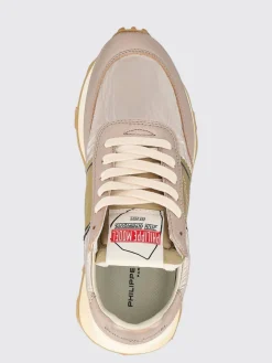 Sneakers Running Tour Philippe Model in pelle laminata e nylon