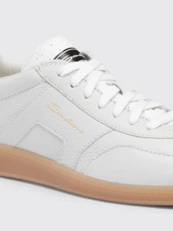 Sneakers Santoni in pelle a grana