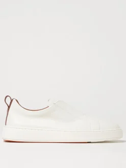 Sneakers Santoni in pelle martellata