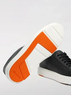 Sneakers Santoni in pelle a grana