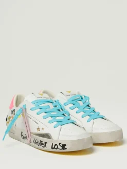 Sneakers Sk8 Deluxe Wonder Woman Crime London in pelle stampata