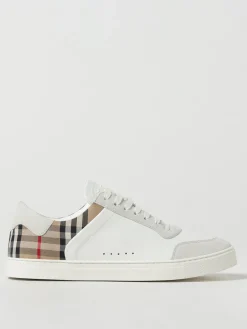 Sneakers Stevie Burberry in canvas check e pelle