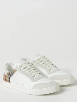 Sneakers Stevie Burberry in canvas check e pelle