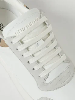 Sneakers Stevie Burberry in canvas check e pelle