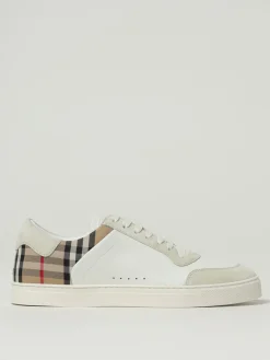 Sneakers Stevie Burberry in pelle e canvas