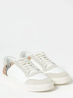 Sneakers Stevie Burberry in pelle e canvas jacquard