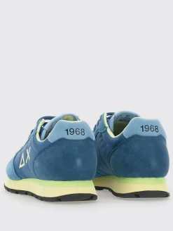 Sneakers SUN68 in camoscio e canvas