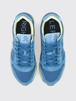 Sneakers SUN68 in camoscio e canvas