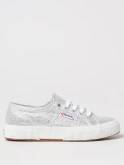 Sneakers Superga in canvas lamè