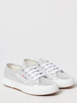Sneakers Superga in canvas lamè