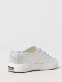 Sneakers Superga in canvas lamè