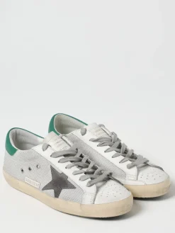 Sneakers Super-Star Golden Goose in mesh e pelle used