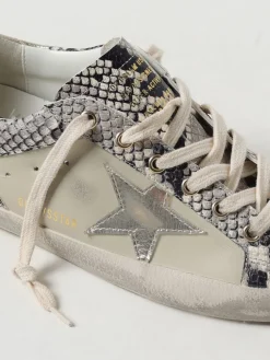 Sneakers Super-Star Golden Goose in pelle stampa pitone used