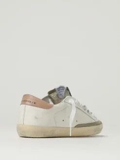 Sneakers Super-Star Golden Goose in pelle e glitter