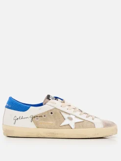 Sneakers Super-Star Golden Goose in mesh e pelle used