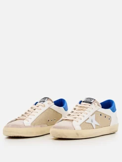 Sneakers Super-Star Golden Goose in mesh e pelle used