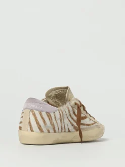 Sneakers Super-Star Golden Goose in camoscio e cavallino zebrato