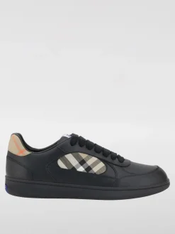 Sneakers Terrace Burberry in pelle e cotone spalmato