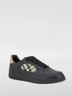 Sneakers Terrace Burberry in pelle e cotone spalmato