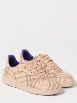 Sneakers Terrace Check Burberry in lino stampato