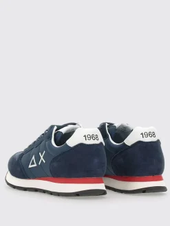 Sneakers Tom Solid SUN68 in camoscio e mesh