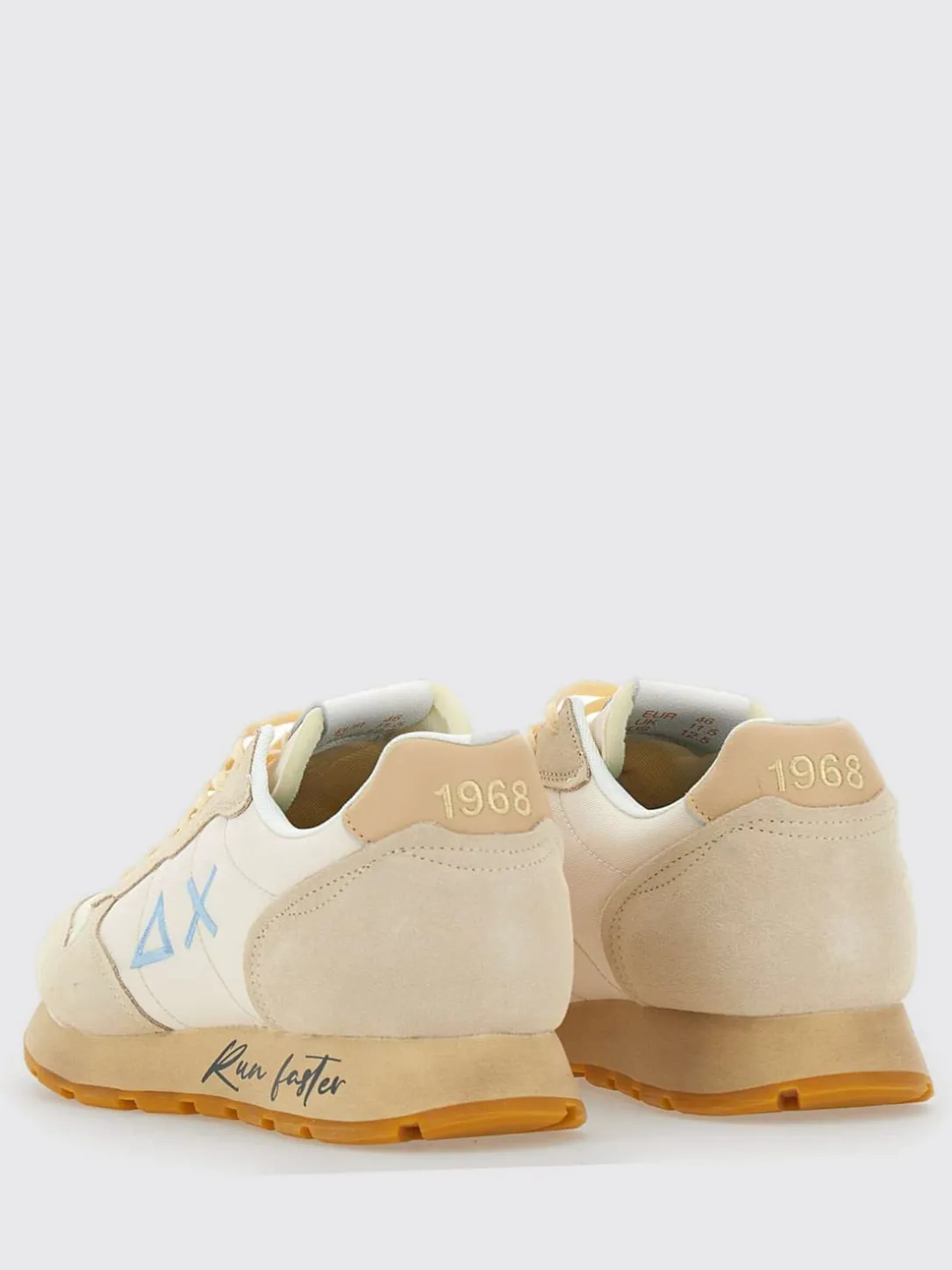 Sneakers Tom Vintage SUN68 in camoscio e mesh