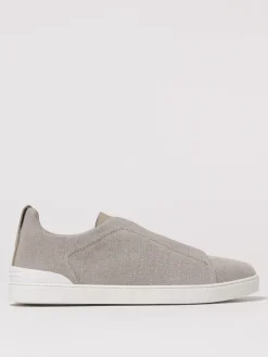 Sneakers Triple Stitch Zegna in cotone e lino