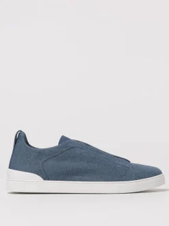 Sneakers Triple Stitch Zegna in cotone e lino
