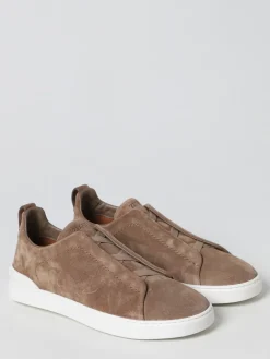 Sneakers Triple Stitch Zegna in pelle scamosciata