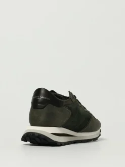 Sneakers Tropez Haute Philippe Model in camoscio e nylon