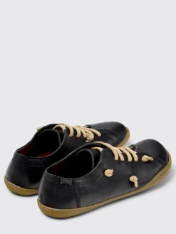 Sneakers Twins Camper in pelle a grana naturale