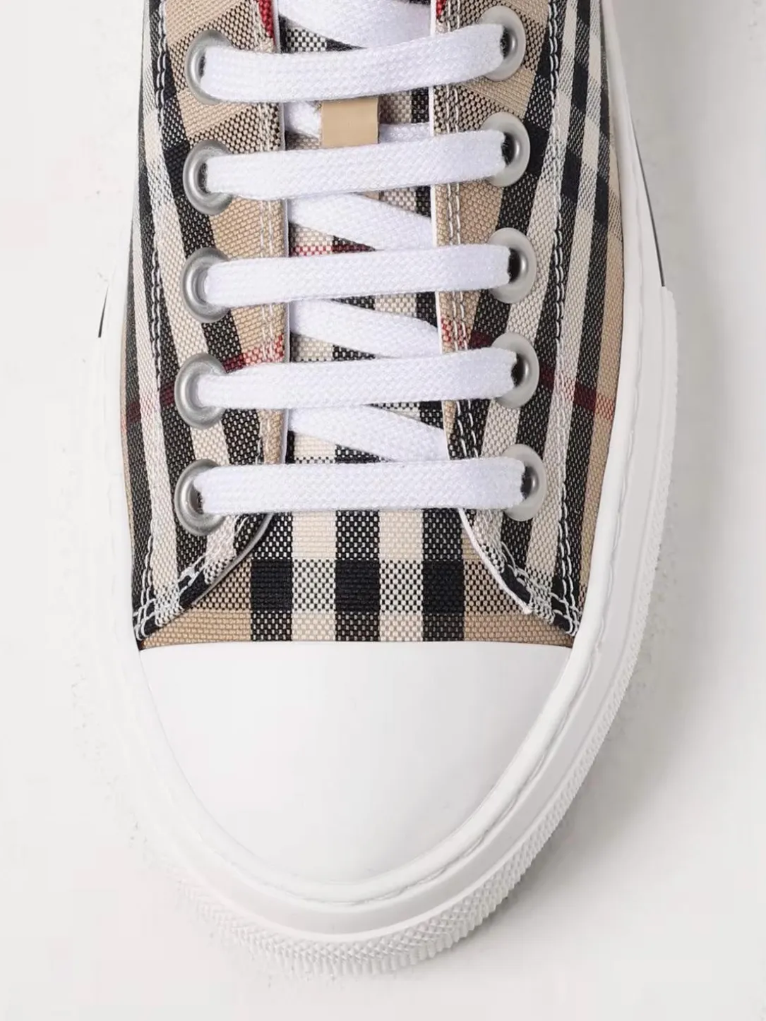 Sneakers Vintage Check Burberry in canvas di cotone