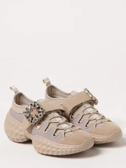 Sneakers Viv Run Roger Vivier in camoscio e mesh