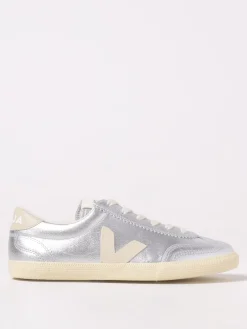 Sneakers Volley Veja in pelle laminata con motivo brogue