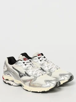Sneakers Wave Rider 10 Mizuno in mesh e pelle laminata