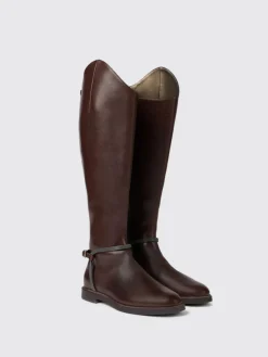 Stivale Brunello Cucinelli in pelle con monile