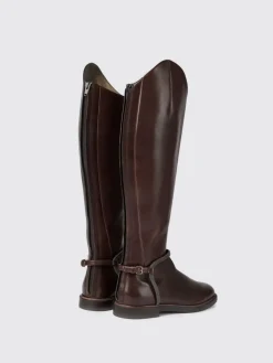 Stivale Brunello Cucinelli in pelle con monile