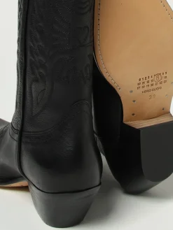 Stivale MM6 Maison Margiela in pelle con ricami