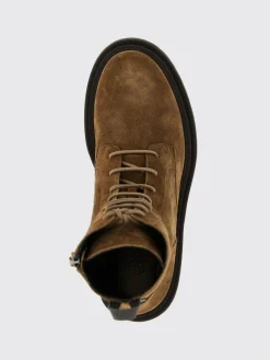 Stivaletto Brunello Cucinelli in camoscio con tirante gioiello